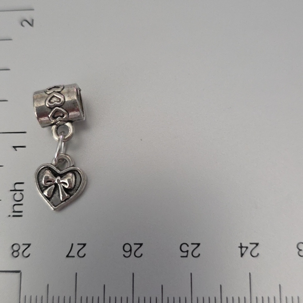 HEART  Charm Compatable With Pandora - Picture 3 of 4